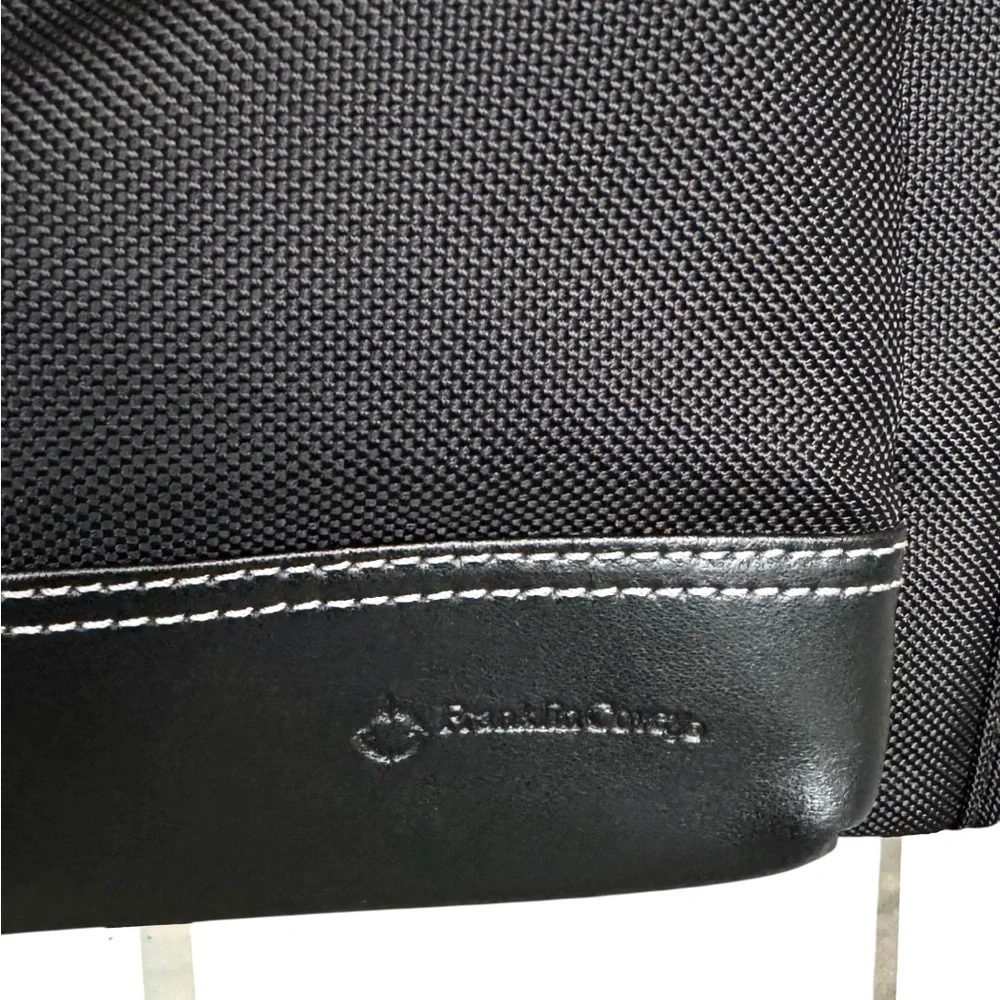 Franklin Covey Laptop Bag Briefcase Black Leather